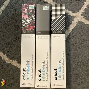 3 pack of Cricut infusible ink sheets